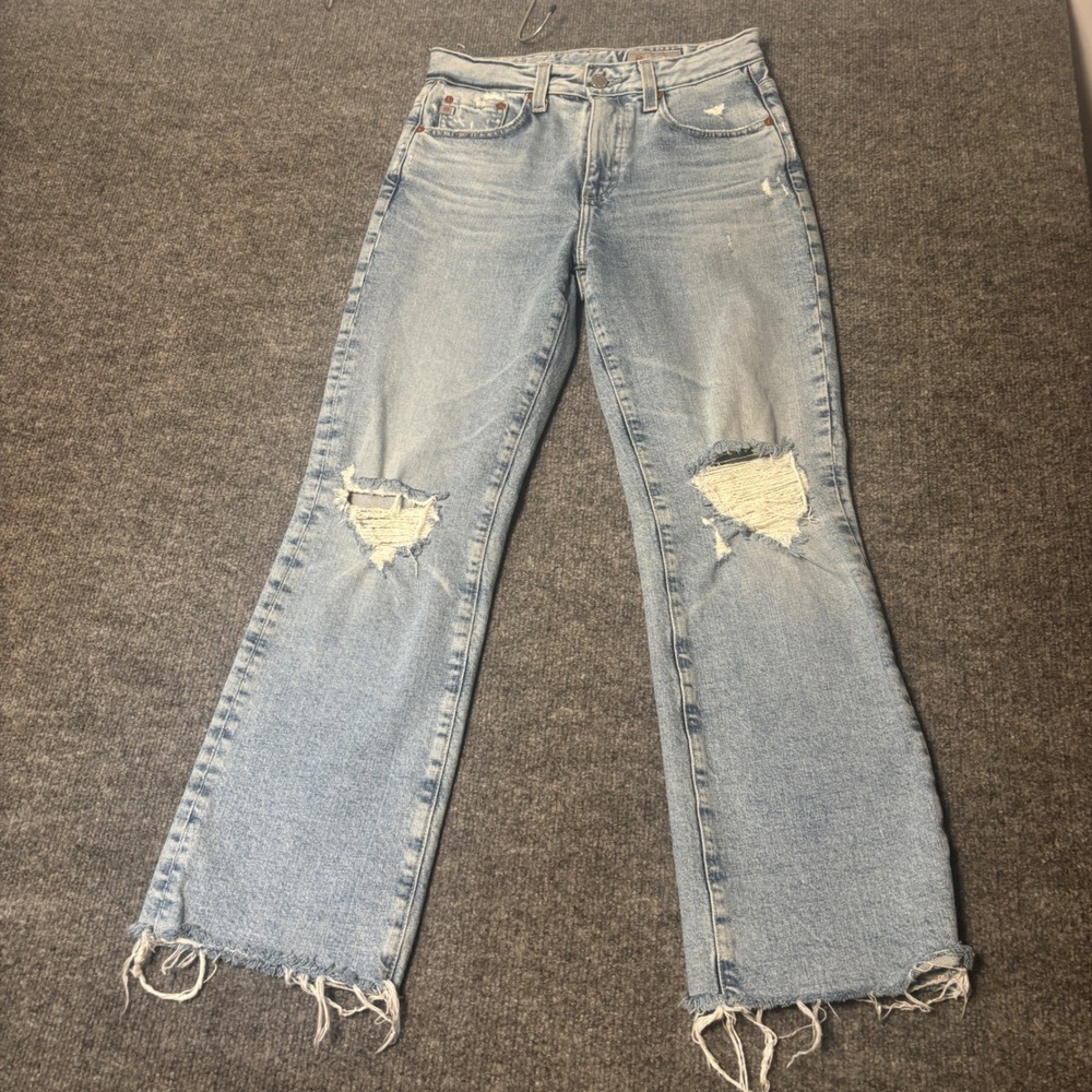 AG Adriano Goldschmied Kinsley Jeans Womens 26 Light Wash High Rise Pop Crop
